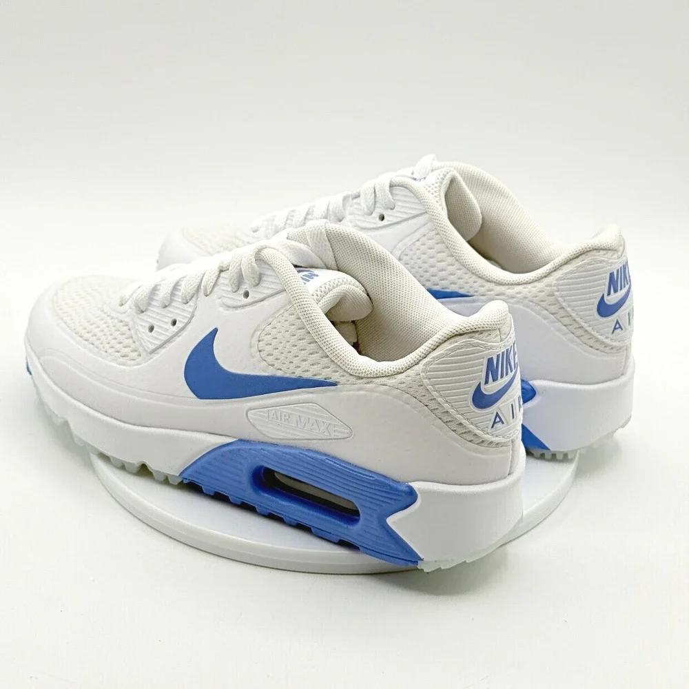 Nike Air Max 90 G Golf Shoes / Size 9 Womens / White Royal Pulse HV9305-100, New